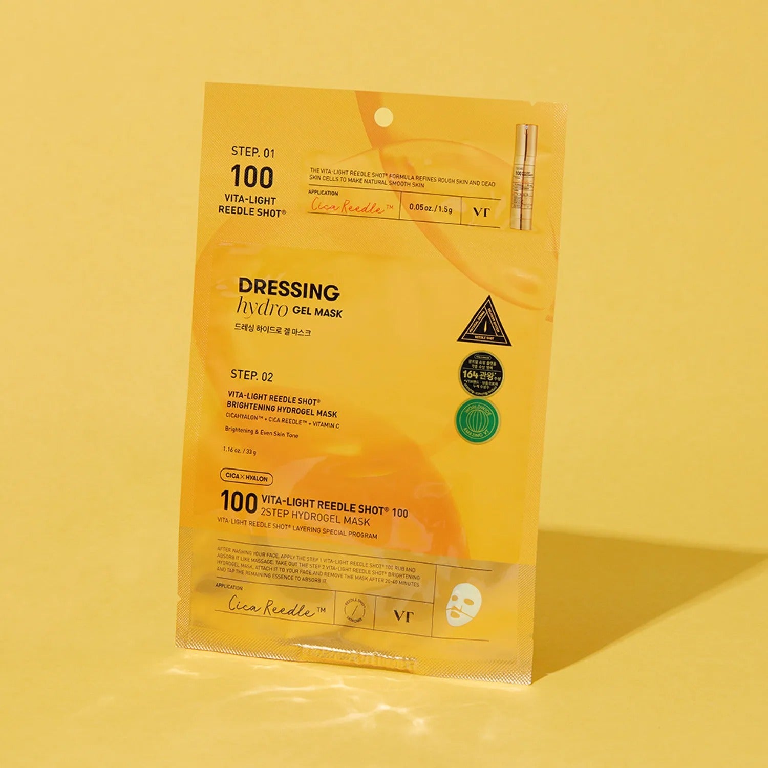 VT Vita-Light Reedle Shot 100 2Step Hydrogel Mask Sheet 1ea