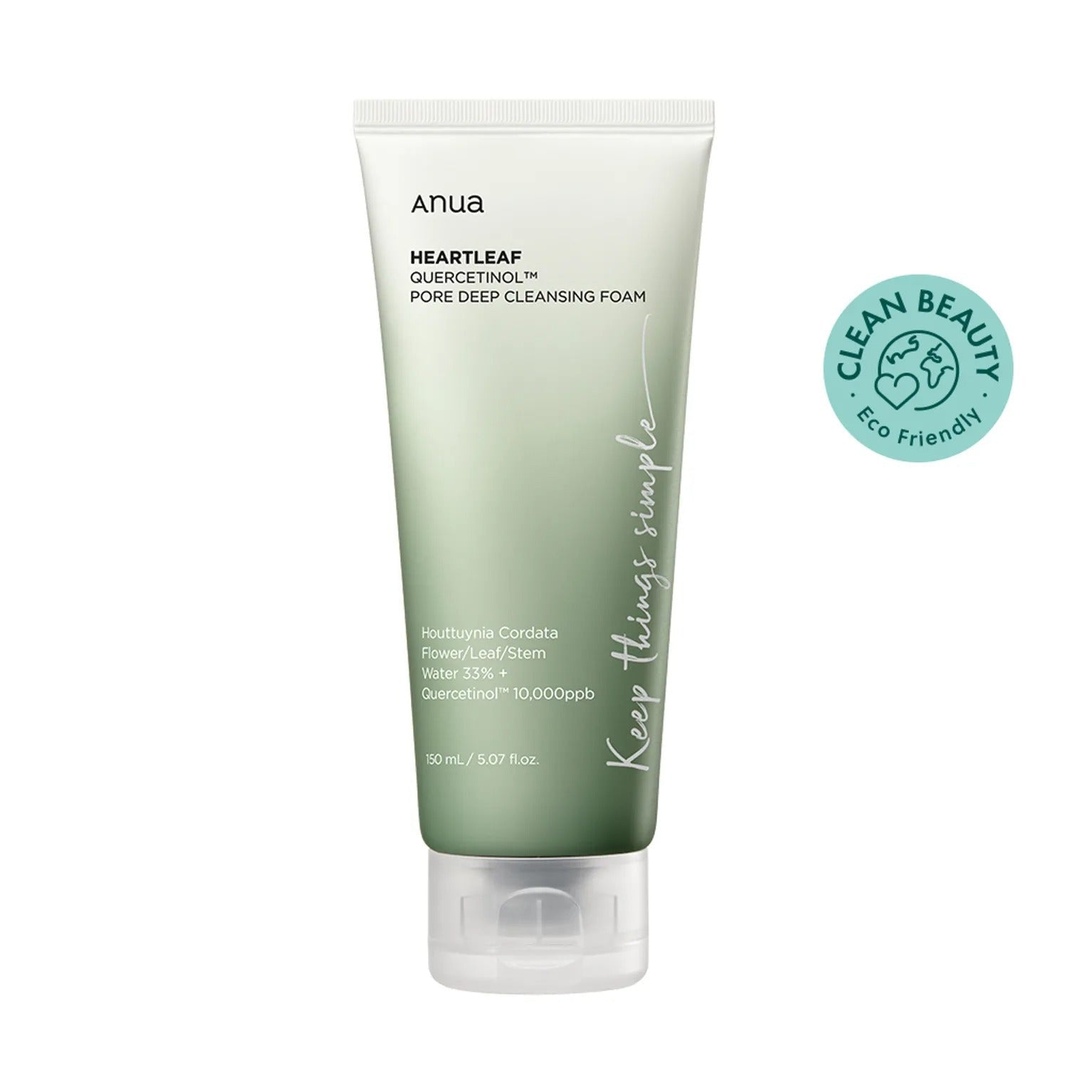 Anua Heartleaf Quercetinol Pore Deep Cleansing Foam 150ml