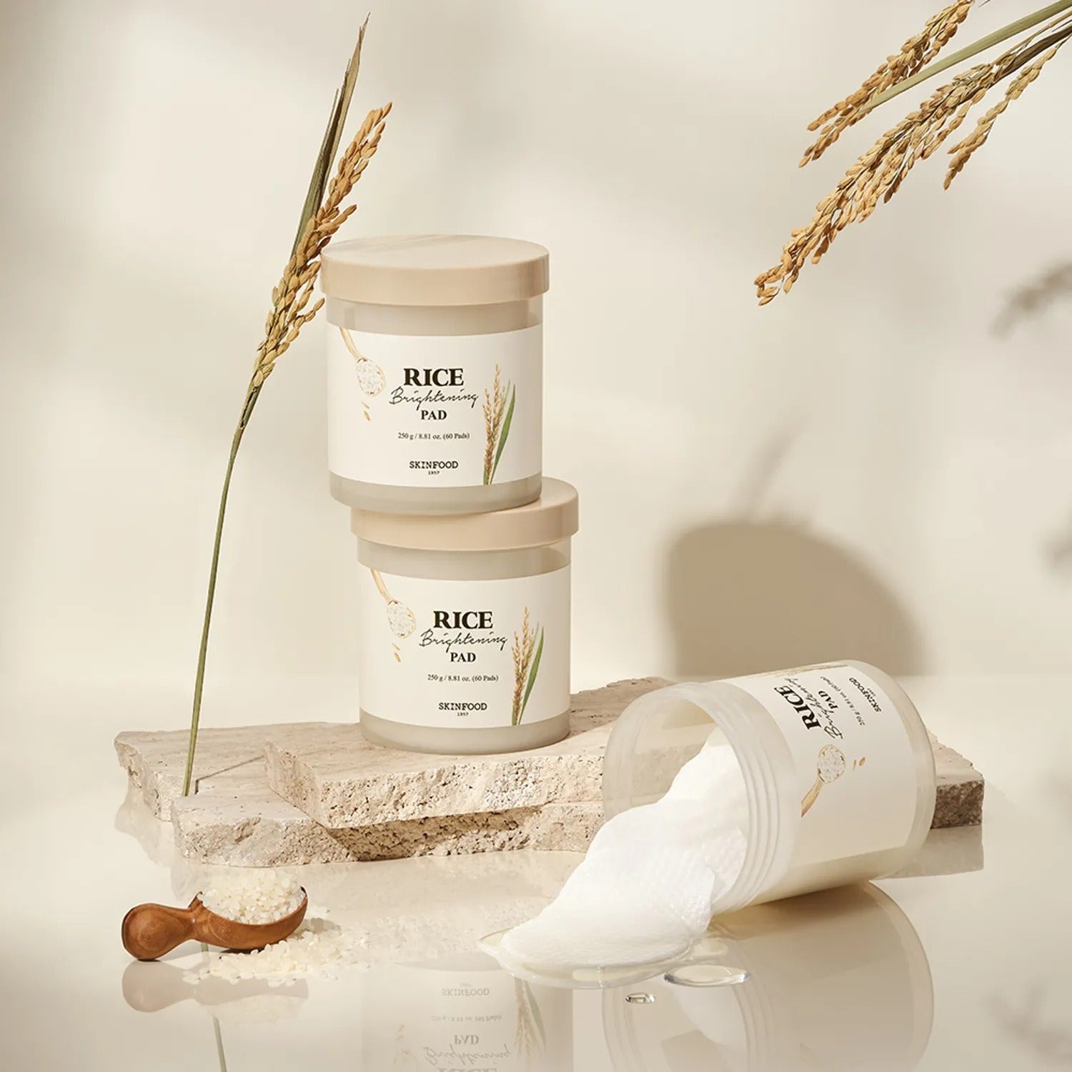 SKINFOOD Rice Brightening Pad 60P