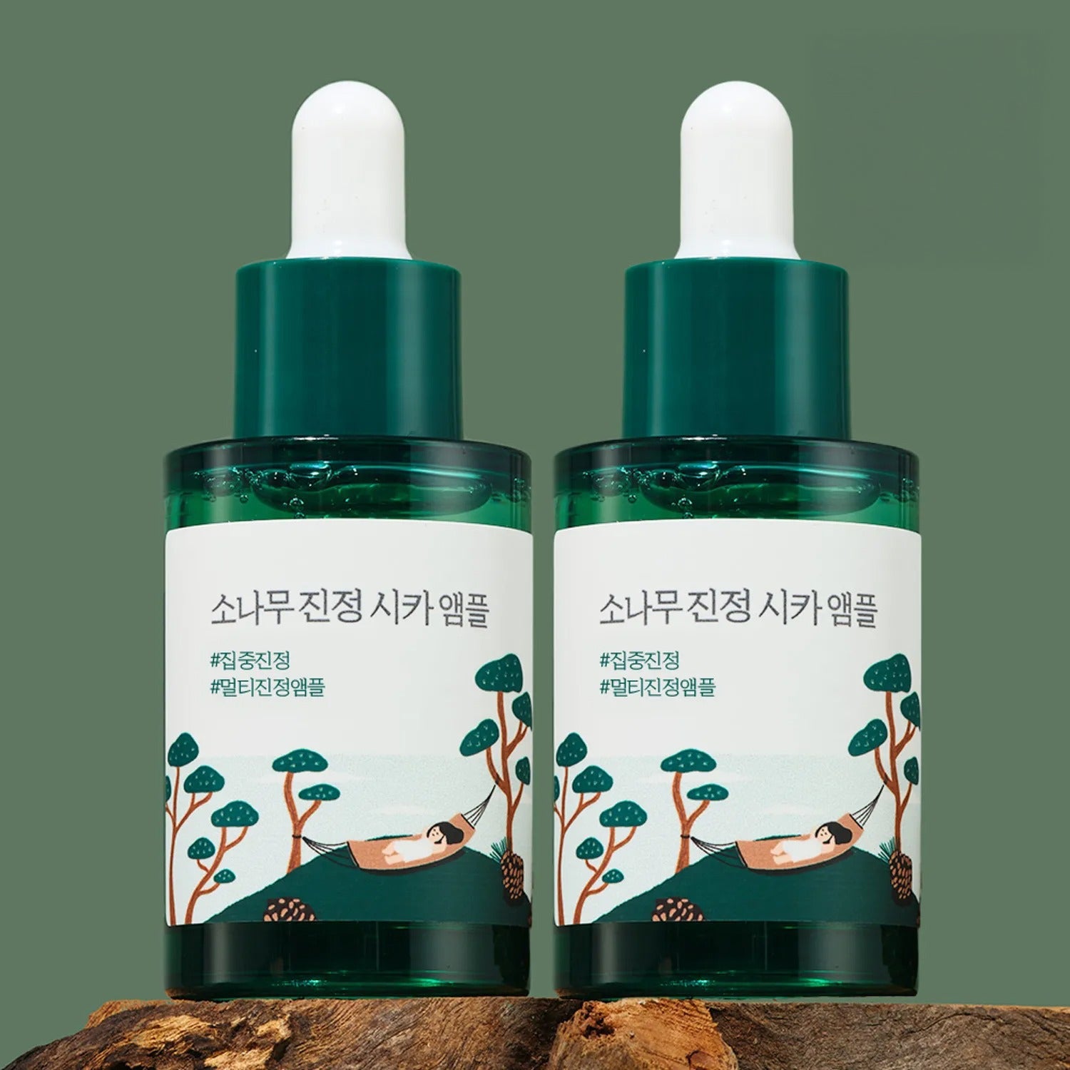ROUND LAB Pine Calming Cica Ampoule 30ml Double Pack