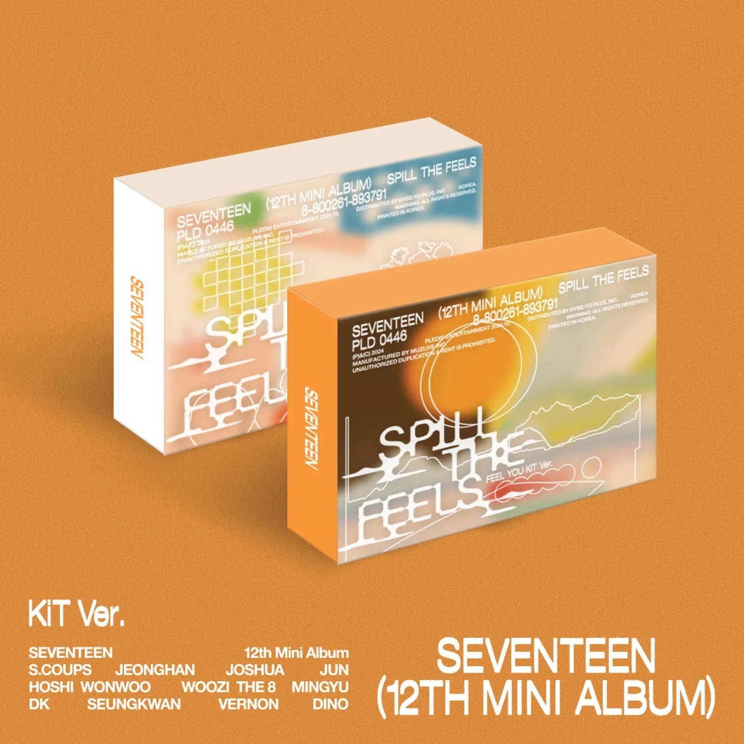 SEVENTEEN 12th Mini Album 'SPILL THE FEELS' KiT Ver. (1 set of 2 types)