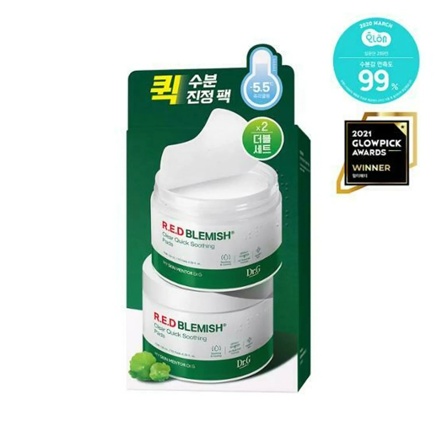 Dr.G Red Blemish Clear Quick Soothing Pads 70 Sheets Duo Set