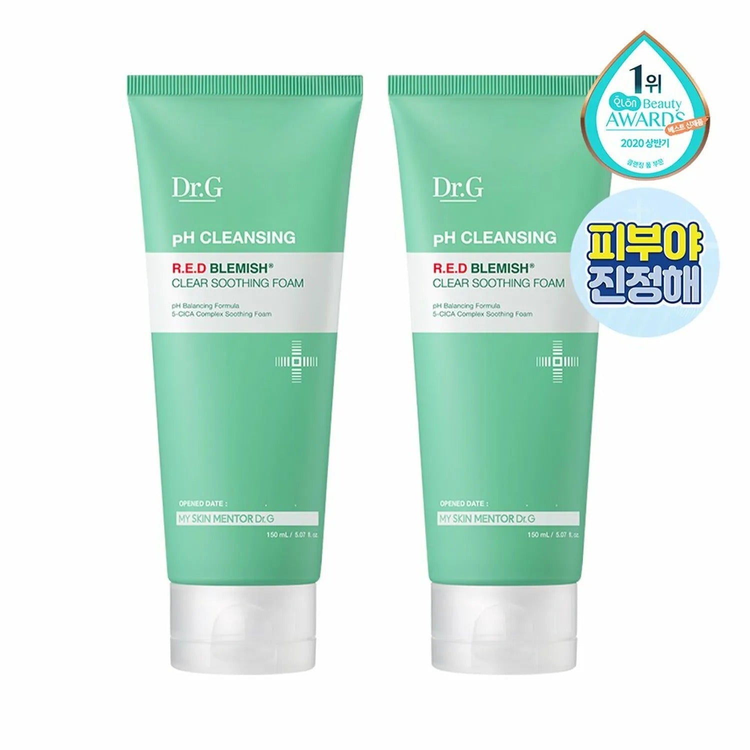 Dr. G pH Cleansing Red Blemish Clear Soothing Foam Duo Set (150mL+150mL)