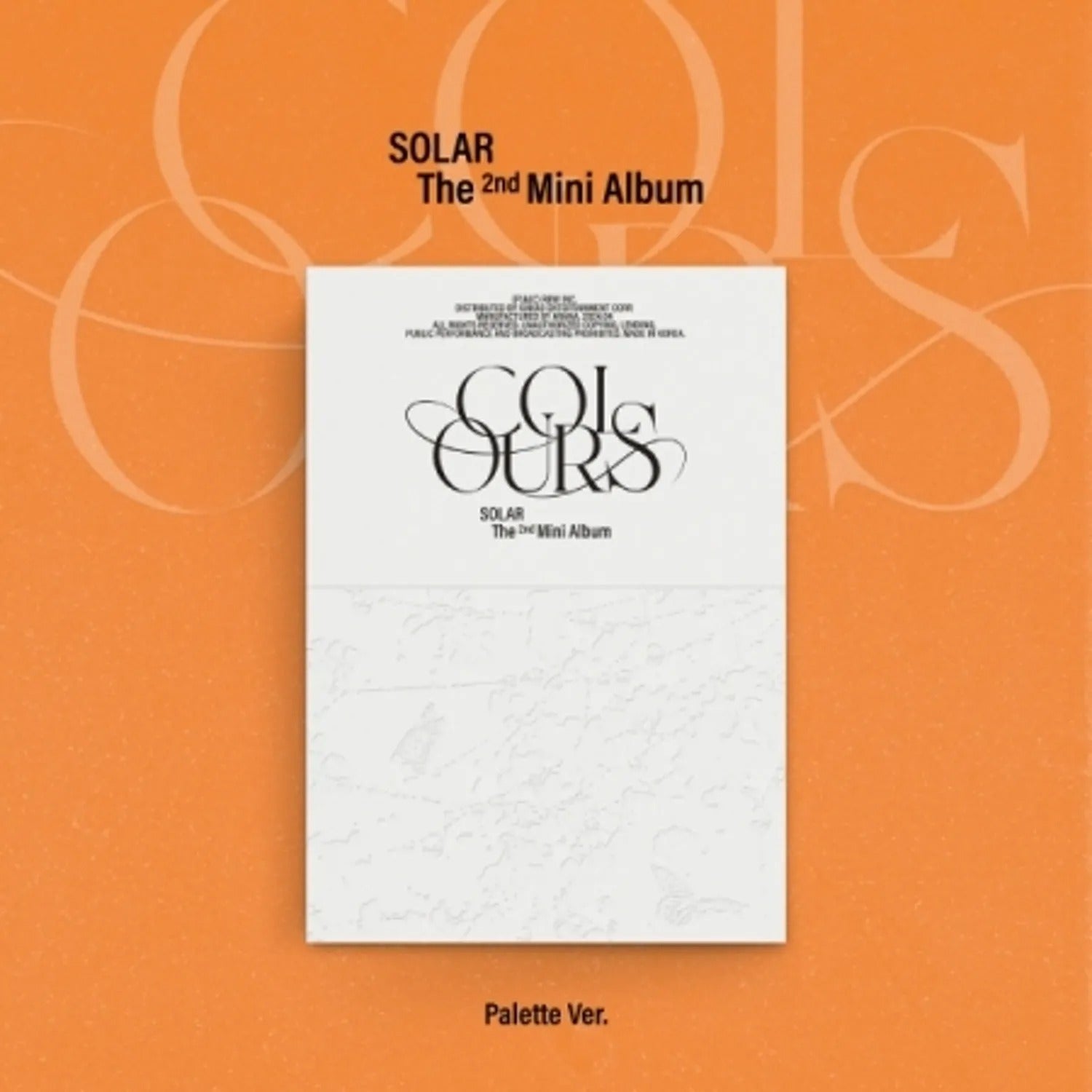 SOLAR - 2ND MINI ALBUM [COLOURS] (PALETTE VER.)