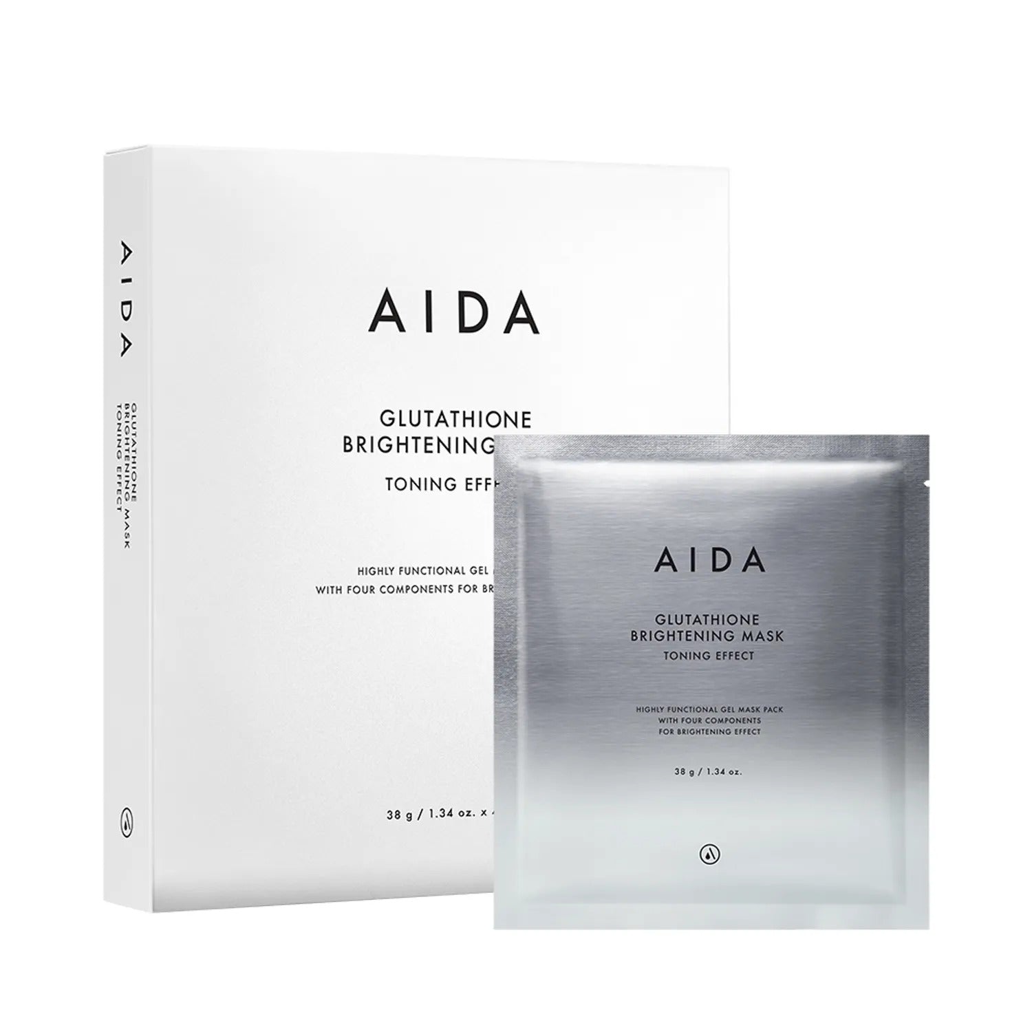 AIDA Glutathione Brightening Mask-Toning Effect Sheet 4ea