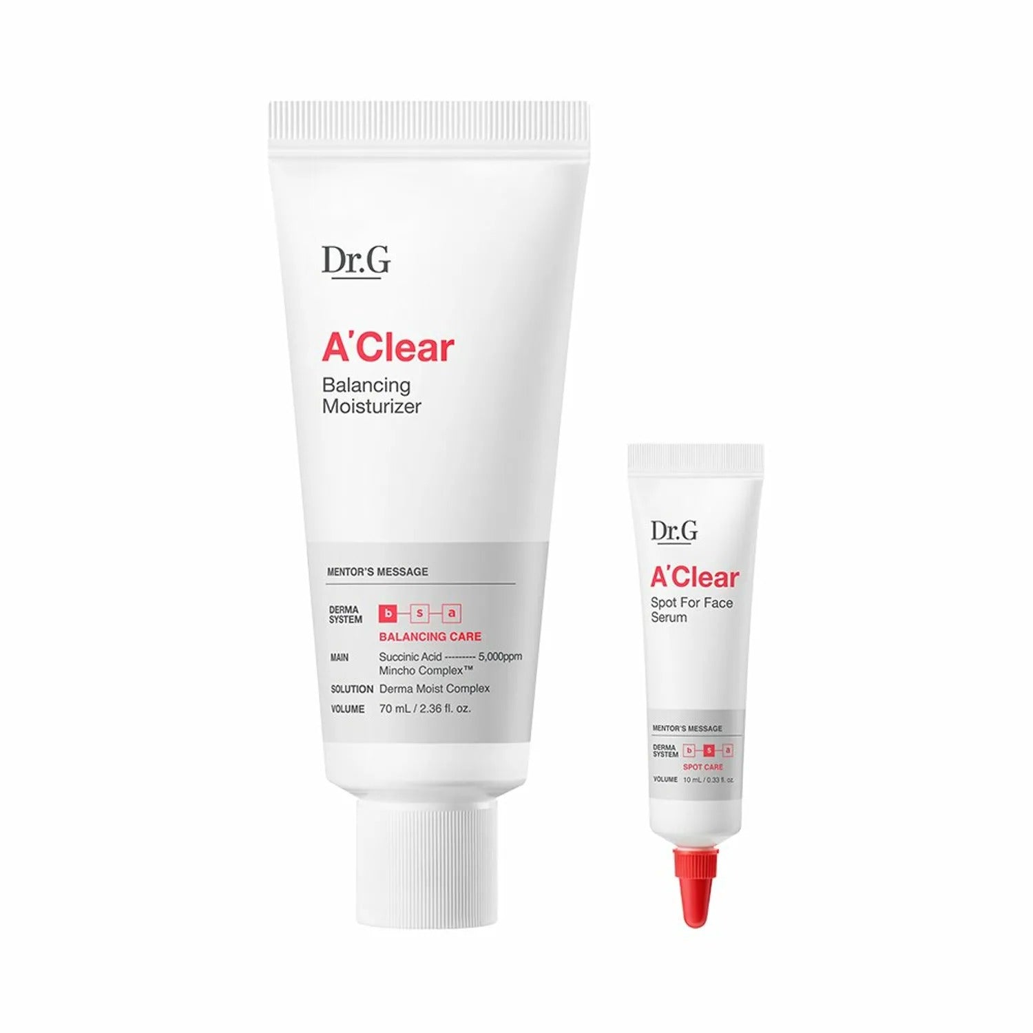 Dr.G A'Clear Balancing Moisturizer 70mL Special Set (+Spot for Face Serum 10mL)