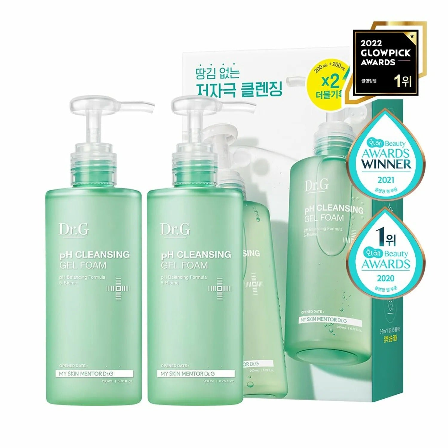 Dr.G pH Cleansing Gel Foam Duo Set (200mL + 200mL)