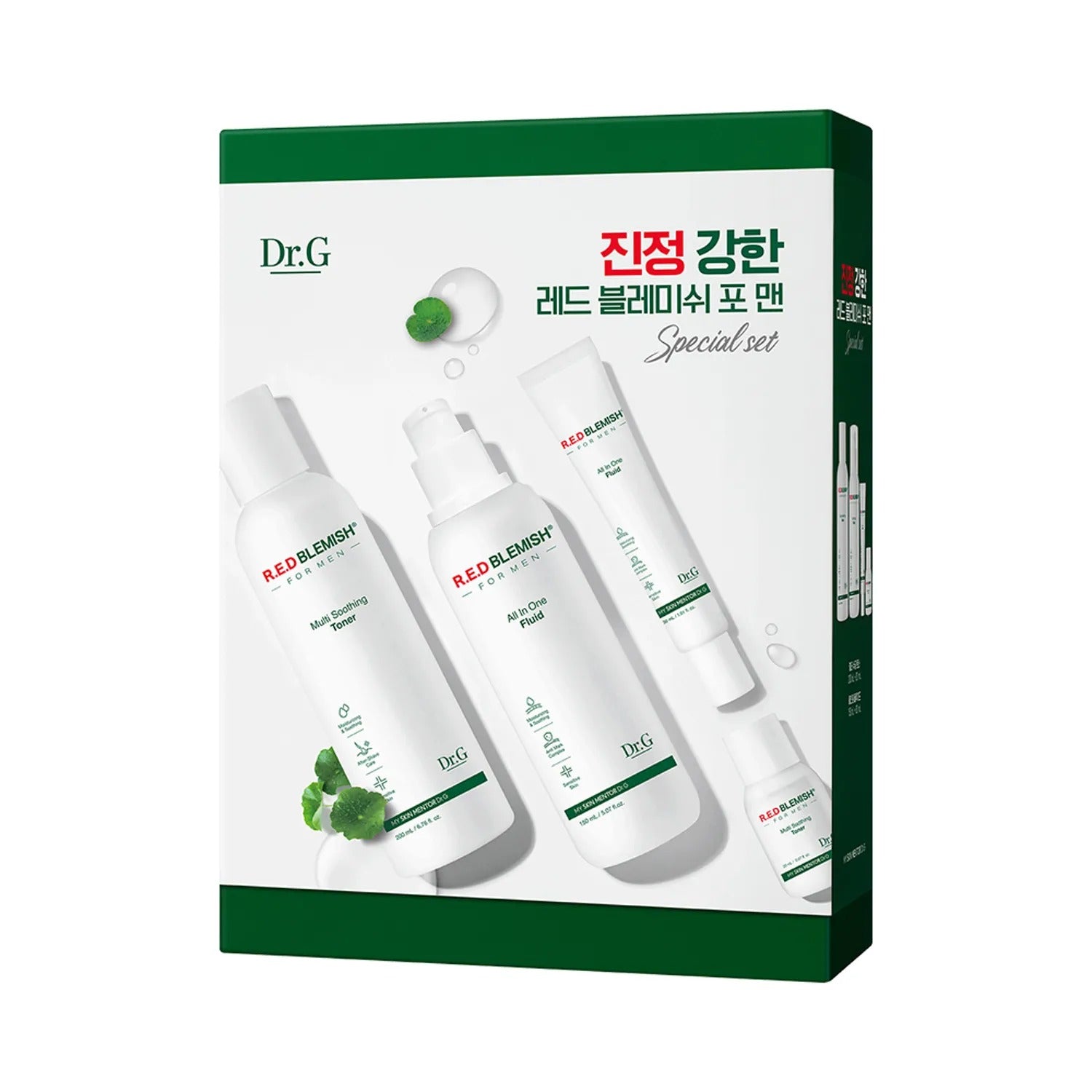 Dr.G Red Blemish For Men Multi Soothing Toner / All In One Fluid Set (+Miniature 2pcs)