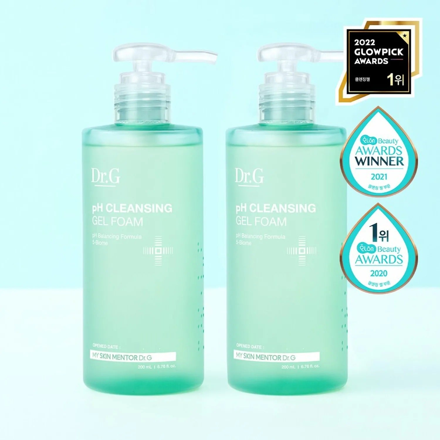 Dr.G pH Cleansing Gel Foam Duo Set (200mL + 200mL)