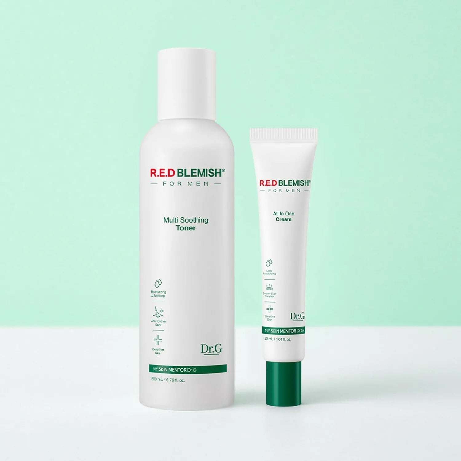 Dr.G Red Blemish For Men Multi Soothing Toner 200mL (+All In One Cream 30mL)