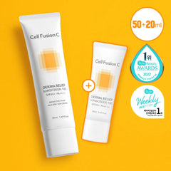 Cell Fusion C Derma Relief Sunscreen 100 SPF50+/PA++++ 50ml (+20ml)