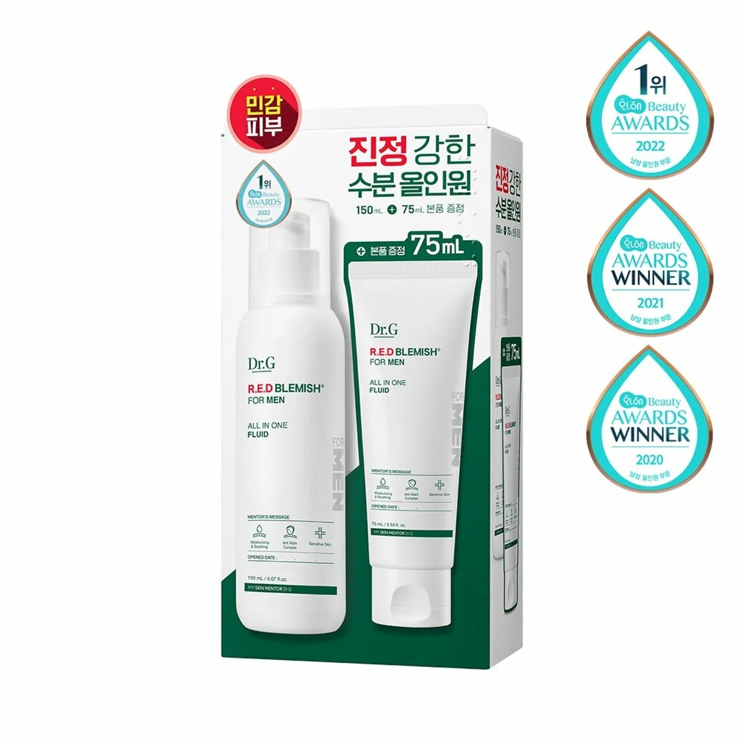 Dr.G Red Blemish For Men All In One Fluid 150mL Special Set (+75mL)