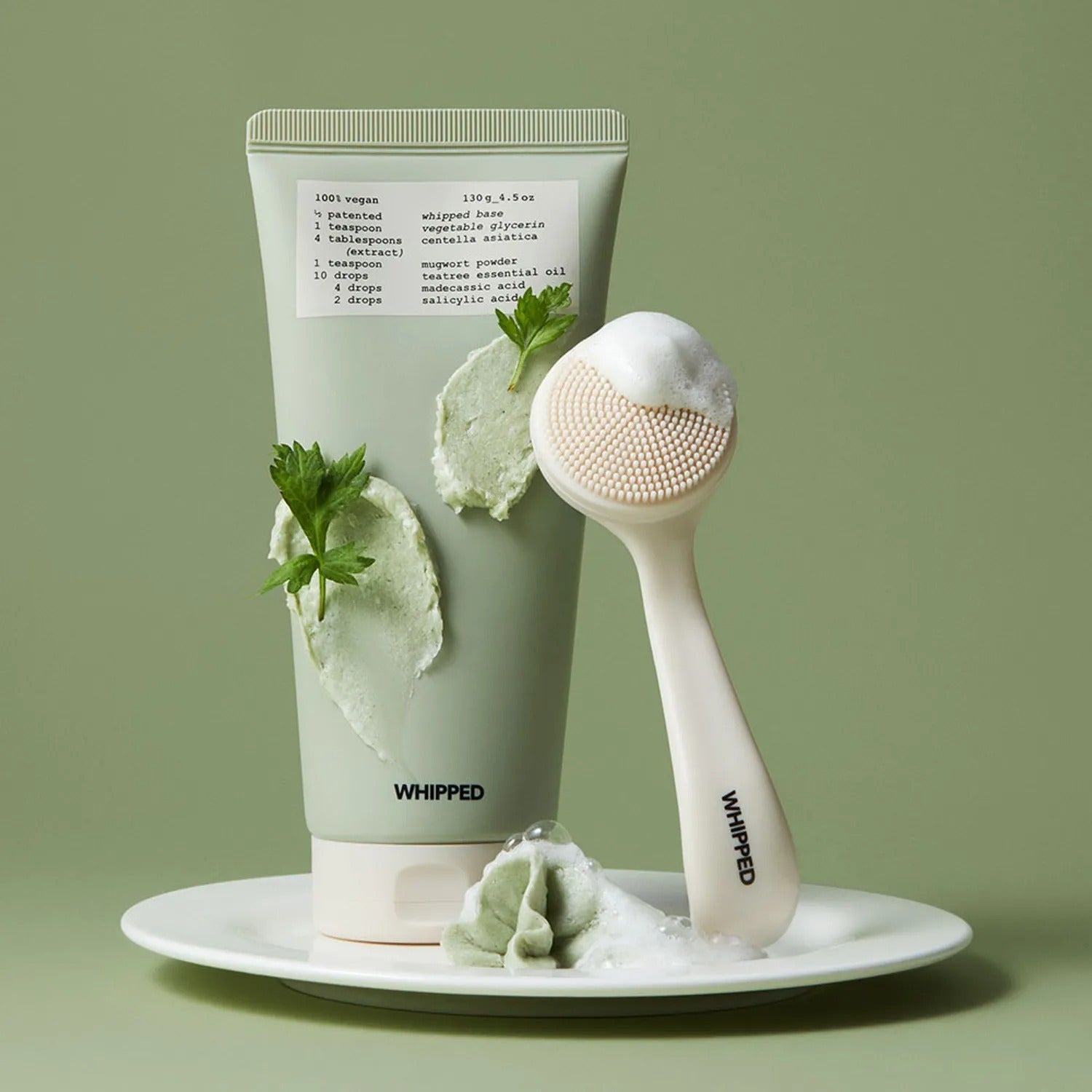 Whipped Mugtree Vegan Pack Cleanser 130g Set (+pore brush)