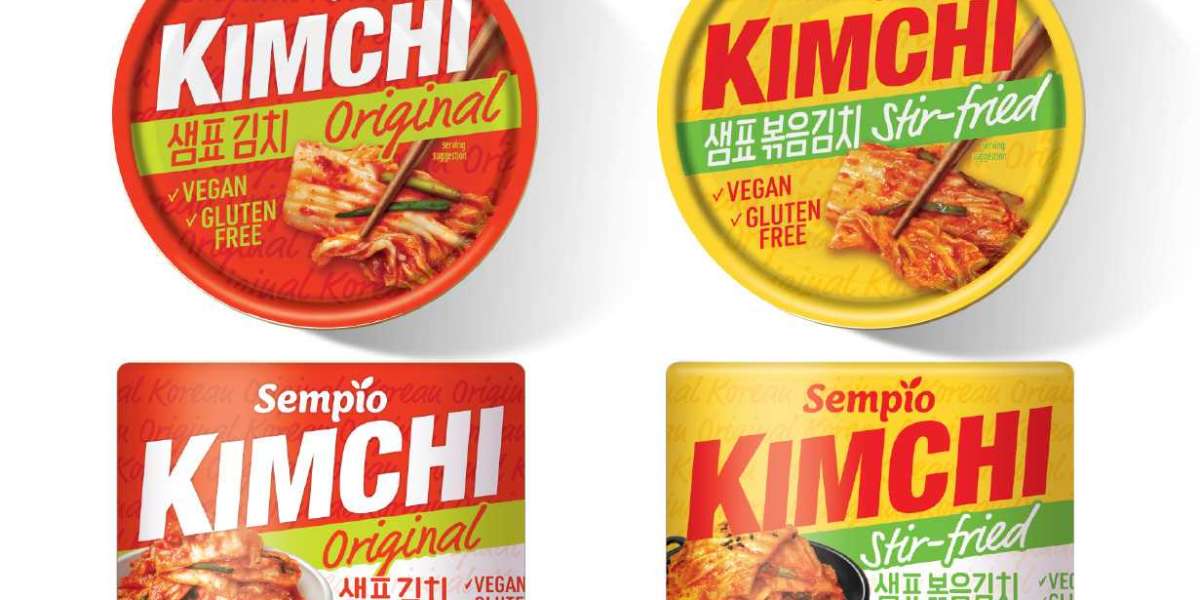 Kimchi with New Packaging Attracts Customers